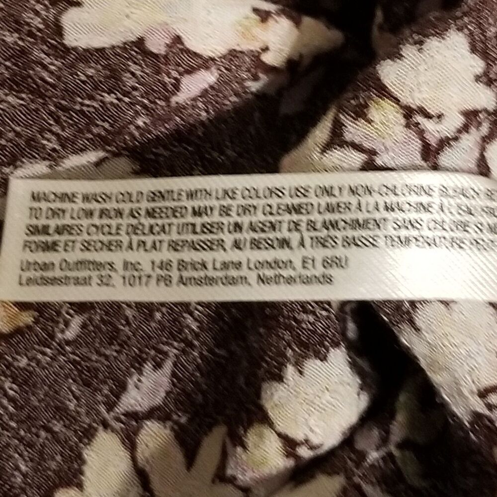 Intimately Free People XL Bodysuit Take It Away Brown Floral Lace Cottagecore - Picture 9 of 11